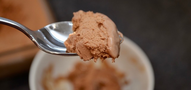 Homemade Triple Chocolate Ice Cream.